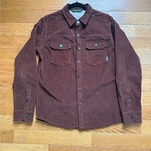 Stio Saratoga Cord Maroon Corduroy Over-Shirt